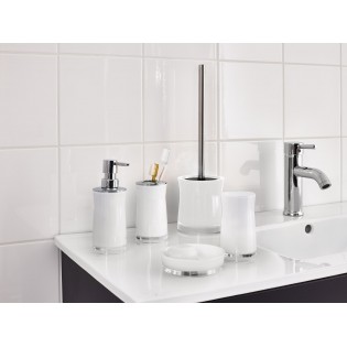 Perie WC Ridder, alb lucios, plastic acrilic, 2103401, Disco