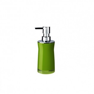 Dozator sapun lichid, Ridder, verde lucios, plastic acrilic, capacitate 210ml, Disco