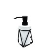 Dozator sapun lichid Ridder, alb, ceramica + metal, Mila
