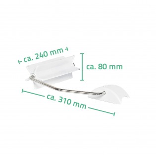 Suport hartie igienica, Ridder, alb, A0130301, Tim