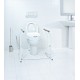 Cadru de sustinere pentru toaleta Ridder, mobil, cu cosulet de depozitare, pentru seniori, manere antiderapante, alb, sustine max 150 kg, A0110101 Cod 38013