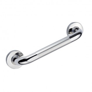 Maner sprijin pentru iesire din cada, Ridder, otel inoxidabil, cromat, cu suprafata antiderapanta, sustine maxim 110 kg, A0013011, Sam S
