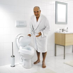 Inaltator WC cu capac pentru seniori Ridder, alb, sustine maxim 150 kg, A0071001 Cod 38065
