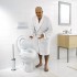 Inaltator WC cu capac Sam, Ridder, pentru seniori, alb, sustine maxim 150 kg, A0071001