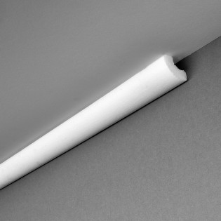 Bagheta polistiren decorativa alba, 200x2x2cm, bax 180 bucati, 360 ml/bax, H15, Decosa