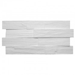 Placi decorative Decosa Wood, model imitatie lemn, alb, polistiren, 50x23cm, bax 6 pachete x 1m², Cod 13113