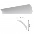 Bagheta polistiren decorativa, alba, 150x5.5x5.5cm, bax 10 bucati, 15 ml/bax, B9, Decosa