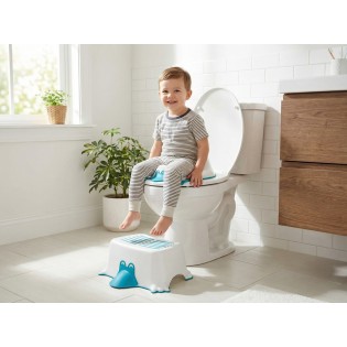 Reductor WC copii Sanit-Plast, albastru, antiderapant, sustine maxim 150Kg, Cod A41AN