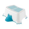 Scaun baie tip treapta pentru copii, bleu, antiderapant, sustine maxim 150Kg, Sanit-Plast