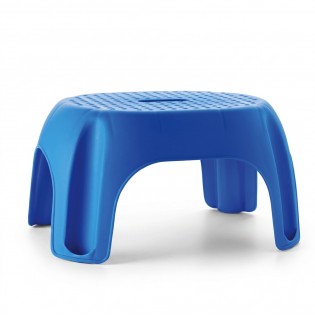 Scaun baie tip treapta copii/adulti, albastru, antiderapant, sustine maxim 100Kg, A1102603, Ridder, Fun