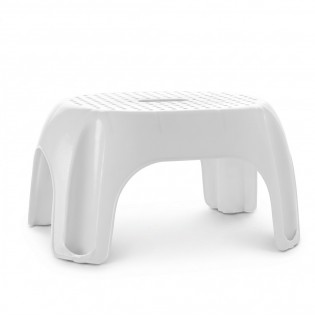 Scaun baie tip treapta copii/adulti, alb, antiderapant, sustine maxim 100Kg, A1102601, Ridder, Fun