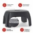Scaun baie tip treapta copii/adulti, gri, antiderapant, sustine maxim 100Kg, A1102607, Ridder, Fun