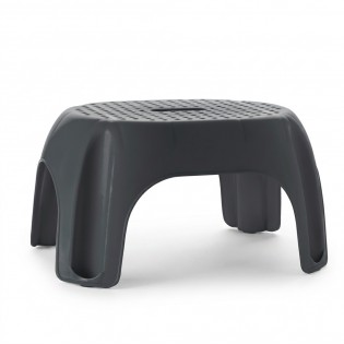 Scaun baie tip treapta copii/adulti, gri, antiderapant, sustine maxim 100Kg, A1102607, Ridder, Fun