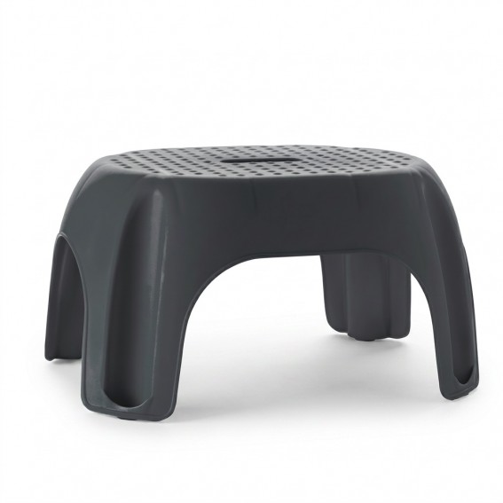 Scaun baie tip treapta copii/adulti, gri, antiderapant, sustine maxim 100Kg, A1102607, Ridder, Fun