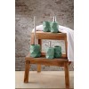 Set accesorii baie, verde salvie, polirasina, Crackle