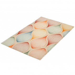 Set covoras baie 60x90cm + perdea dus 180x200cm, multicolor, poliester, Magic