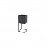 Suport ghiveci flori Lorient S, negru, metal, 19x19x47 cm, cod 111001