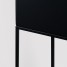 Suport ghiveci flori Lorient M, negru, metal, 19x19x67 cm, cod 111002