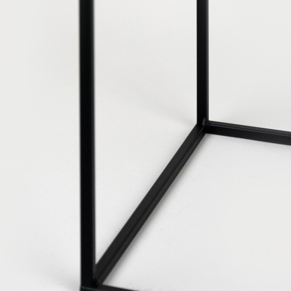 Suport ghiveci flori Lorient M, negru, metal, 19x19x67 cm, cod 111002