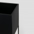 Suport ghiveci flori Lorient L, negru, metal, 19x19x87 cm, cod 111003