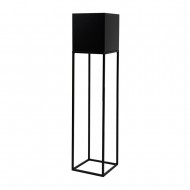 Suport ghiveci flori Lorient L, negru, metal, 19x19x87 cm