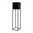 Suport ghiveci flori Lorient L, negru, metal, 19x19x87 cm, cod 111003