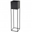Suport ghiveci flori Lorient L, negru, metal, 19x19x87 cm, cod 111003