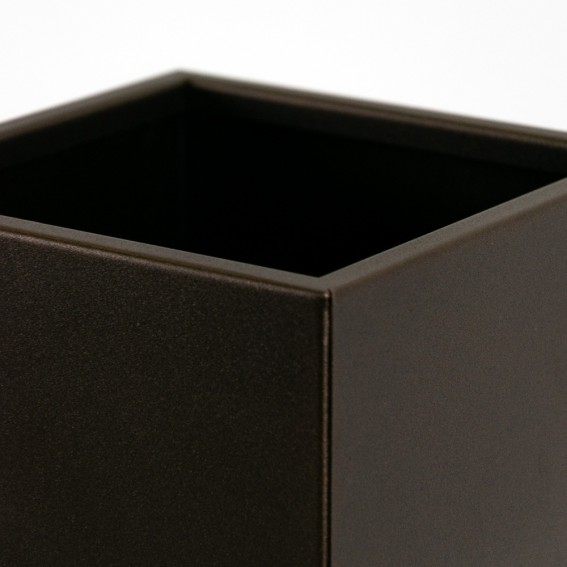 Suport ghiveci flori Lorient M, maro, metal, 19x19x67 cm, cod 111005