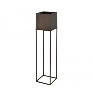 Suport ghiveci flori Lorient L, maro, metal, 19x19x87 cm