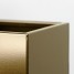Suport ghiveci flori Lorient S, auriu, metal, 19x19x47 cm, cod 111007