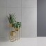 Suport ghiveci flori Lorient M, auriu, metal, 19x19x67 cm, cod 111008