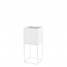 Suport ghiveci flori Lorient S, alb, metal,19x19x47 cm, cod 111010