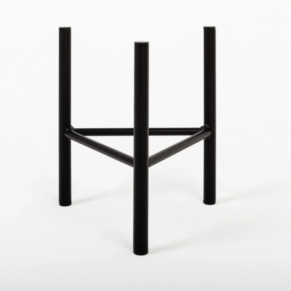 Suport ghiveci flori Dijon S, negru, metal, 18x25 cm, cod 111018