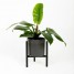 Suport ghiveci flori Dijon M, negru, metal, 23x25 cm, cod 111019