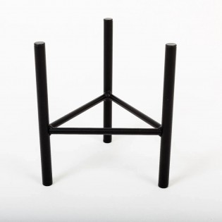 Suport ghiveci flori Dijon M, negru, metal, 23x25 cm