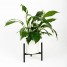 Suport ghiveci flori Dijon L, negru, metal, 27x25 cm, cod 111020