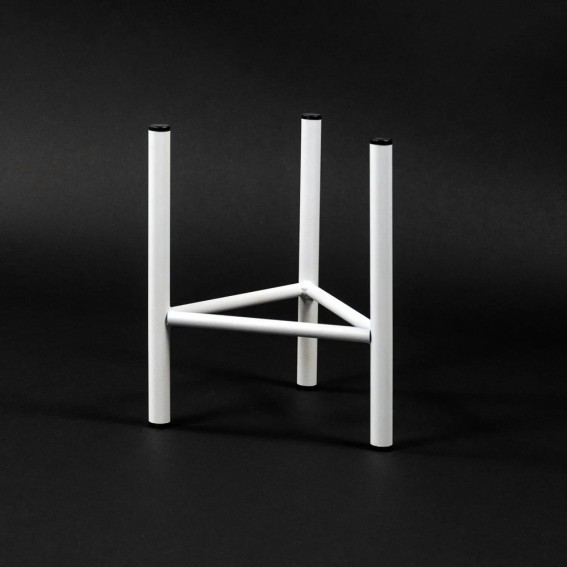 Suport ghiveci flori Dijon S, alb, metal, 18x25 cm, cod 111021