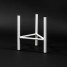 Suport ghiveci flori Dijon S, alb, metal, 18x25 cm, cod 111021