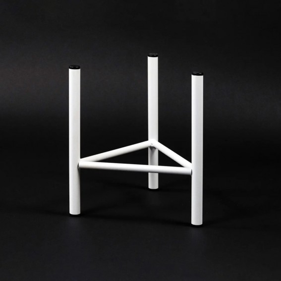 Suport ghiveci flori Dijon M, alb, metal, 23x25 cm, cod 111022