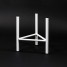 Suport ghiveci flori Dijon M, alb, metal, 23x25 cm, cod 111022