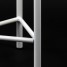 Suport ghiveci flori Dijon L, alb, metal, 27x25 cm, cod 111023