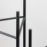 Suport ghiveci flori Lizio M, negru, metal, 23x60 cm, cod 111027