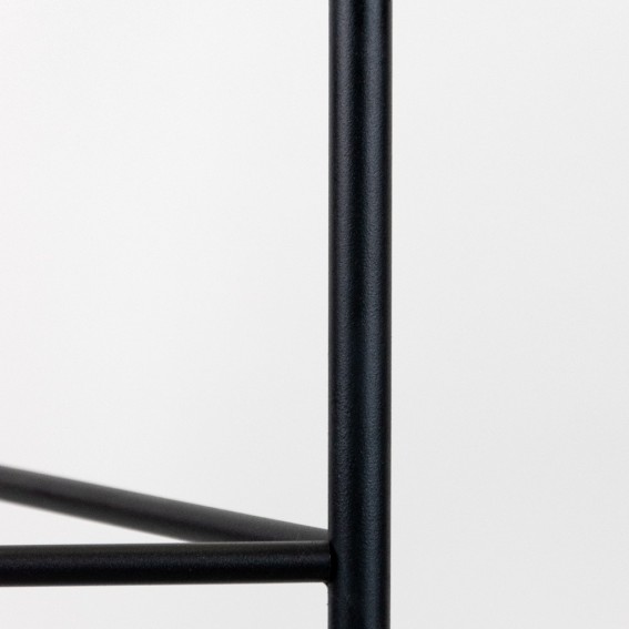 Suport ghiveci flori Lizio M, negru, metal, 23x60 cm, cod 111027