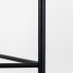 Suport ghiveci flori Lizio M, negru, metal, 23x60 cm, cod 111027