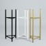 Suport ghiveci flori Lizio M, negru, metal, 23x60 cm, cod 111027
