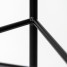 Suport ghiveci flori Lizio M, negru, metal, 23x60 cm, cod 111027