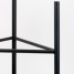 Suport ghiveci flori Lizio L, negru, metal, 27x60 cm, cod 111028