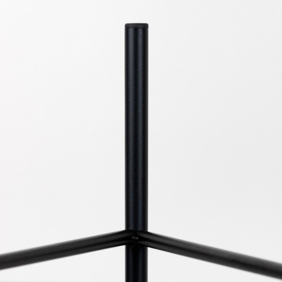 Suport ghiveci flori Lizio L, negru, metal, 27x60 cm, cod 111028