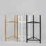 Suport ghiveci flori Lizio L, negru, metal, 27x60 cm, cod 111028