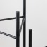 Suport ghiveci flori Lizio L, negru, metal, 27x60 cm, cod 111028